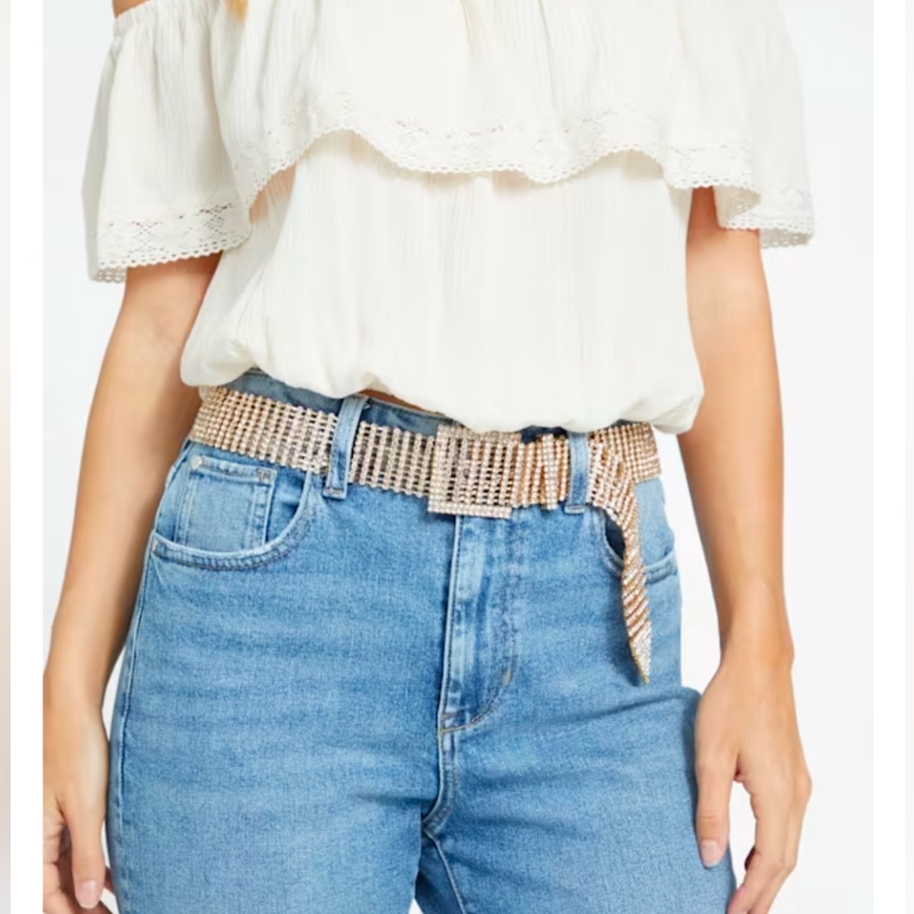 Guess Bling Buckle Belt